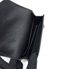 HERMES ROULIS SLIM CHÈVRE MYSORE BLACK GHW