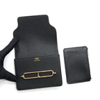 HERMES ROULIS SLIM CHÈVRE MYSORE BLACK GHW