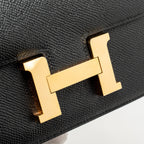 Hermes Mini Constance epsom black RGHW