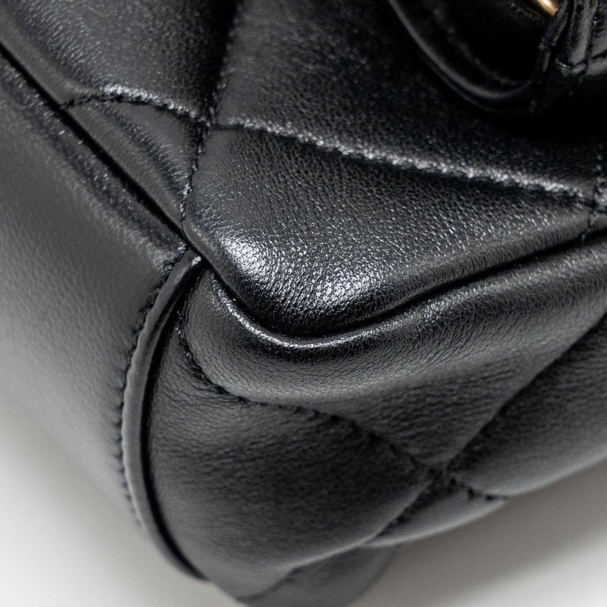 CHANEL LARGE HOBO BAG LAMBSKIN BLACK GHW (MICROCHIP)
