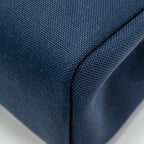 Hermes Herbag 31 zip bag canvas / Leather blue marine / black GHW
