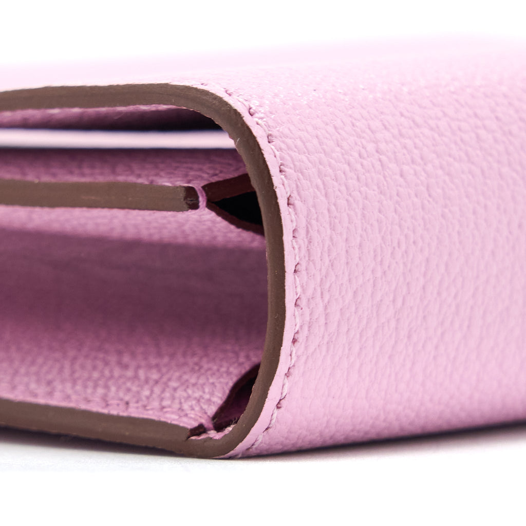 Hermes Clic 16 Wallet Mysore X9 Mauve Sylvestre SHW