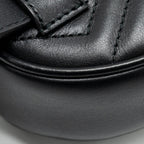GUCCI GG MARMONT BELT BAG CALFSKIN BLACK GHW