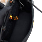 HERMES HERBAG RETOURNE ZIP 31 BAG BLACK GHW
