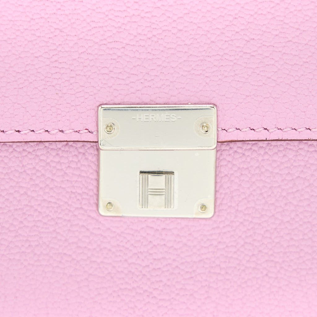 Hermes Clic 16 Wallet Mysore X9 Mauve Sylvestre SHW
