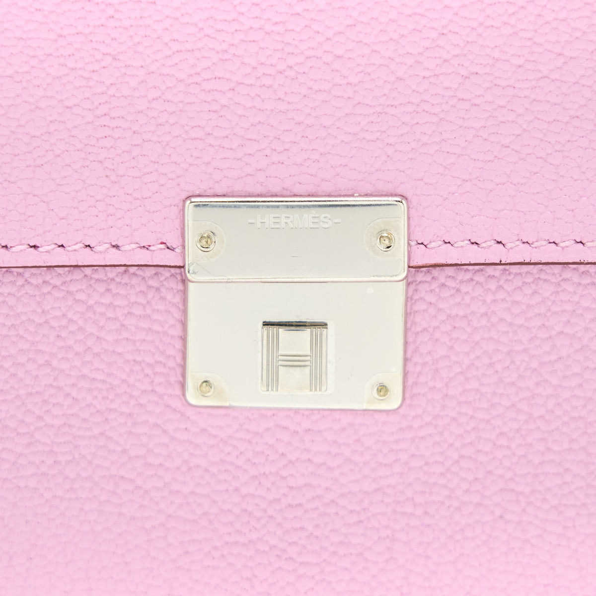 Hermes Clic 16 Wallet Mysore X9 Mauve Sylvestre SHW
