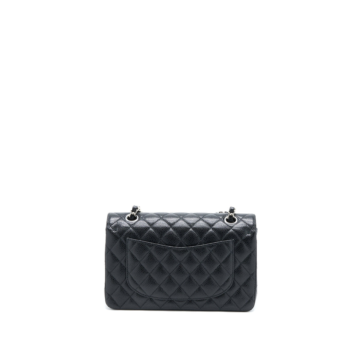 CHANEL SMALL CLASSIC FLAP BAG CAVIAR BLACK SHW