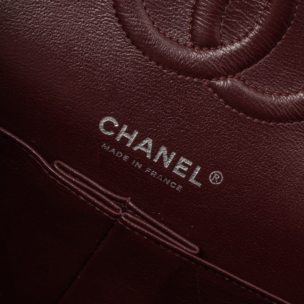 CHANEL MEDIUM CLASSIC DOUBLE FLAP BAG CAVIAR BLACK SHW