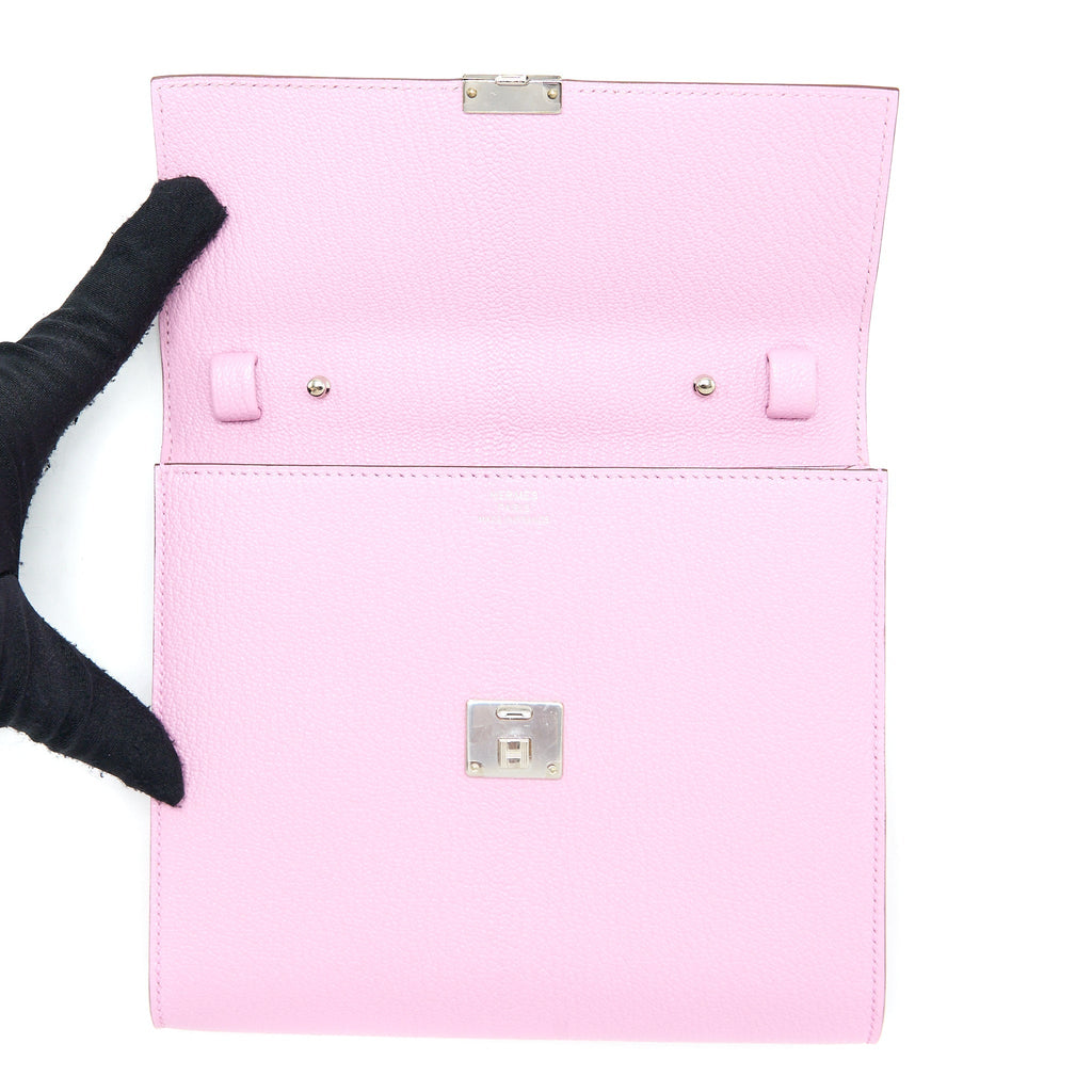 Hermes Clic 16 Wallet Mysore X9 Mauve Sylvestre SHW