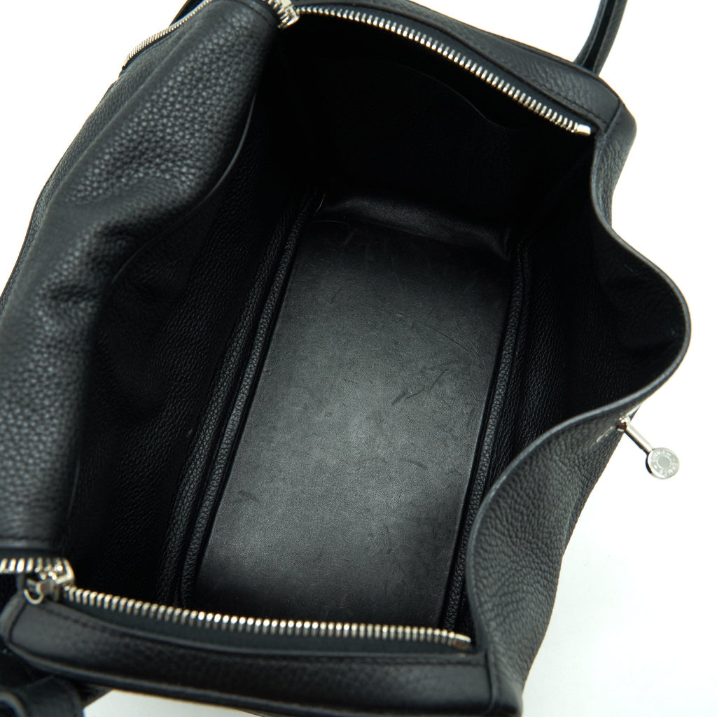 Hermes Lindy 30 Clemence Black SHW