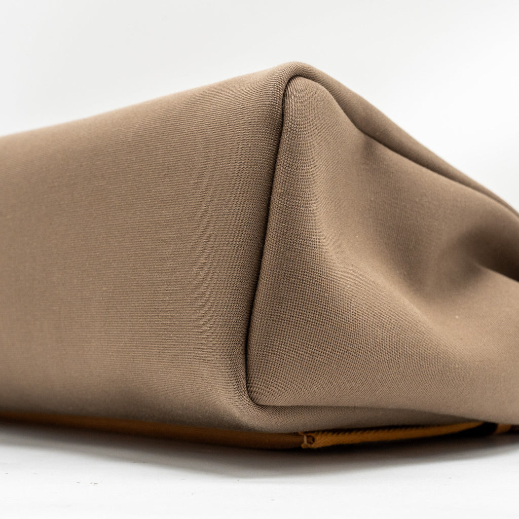 HERMES HERBAG31 ZIP BAG CANVAS / HUNTER ETOUPE / NATURAL SABLE GHW