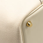 Hermes Picotin Cargo 18 Lock Bag Swift / Toile Canvas Nata GHW