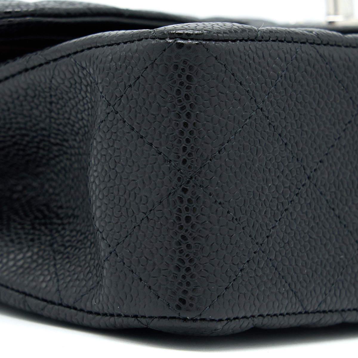 CHANEL SMALL CLASSIC FLAP BAG CAVIAR BLACK SHW(MICROCHIP)