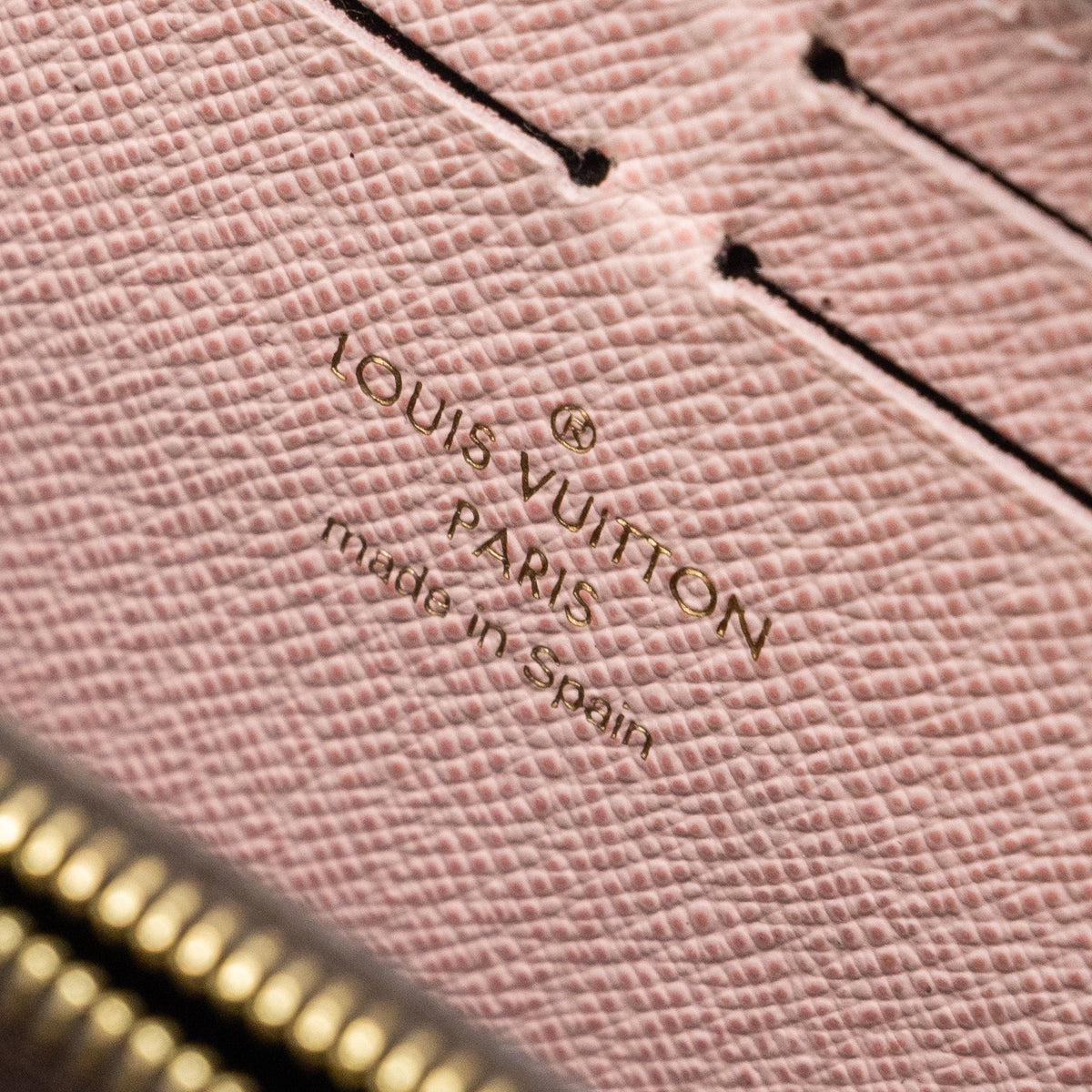 LOUIS VUITTON CLEMENCE LONG WALLET MONOGRAM CANVAS ROSE BALLERINE GHW