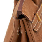 Hermes Birkin 25 Togo Gold GHW With Extra Twilly