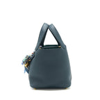 Hermes picotin 18 Lock Bag Vert Cypres GHW with an extra twilly