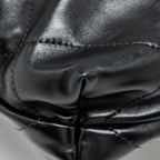 CHANEL SMALL 22 BAG SHINY CALFSKIN BLACK GHW (MICROCHIP)