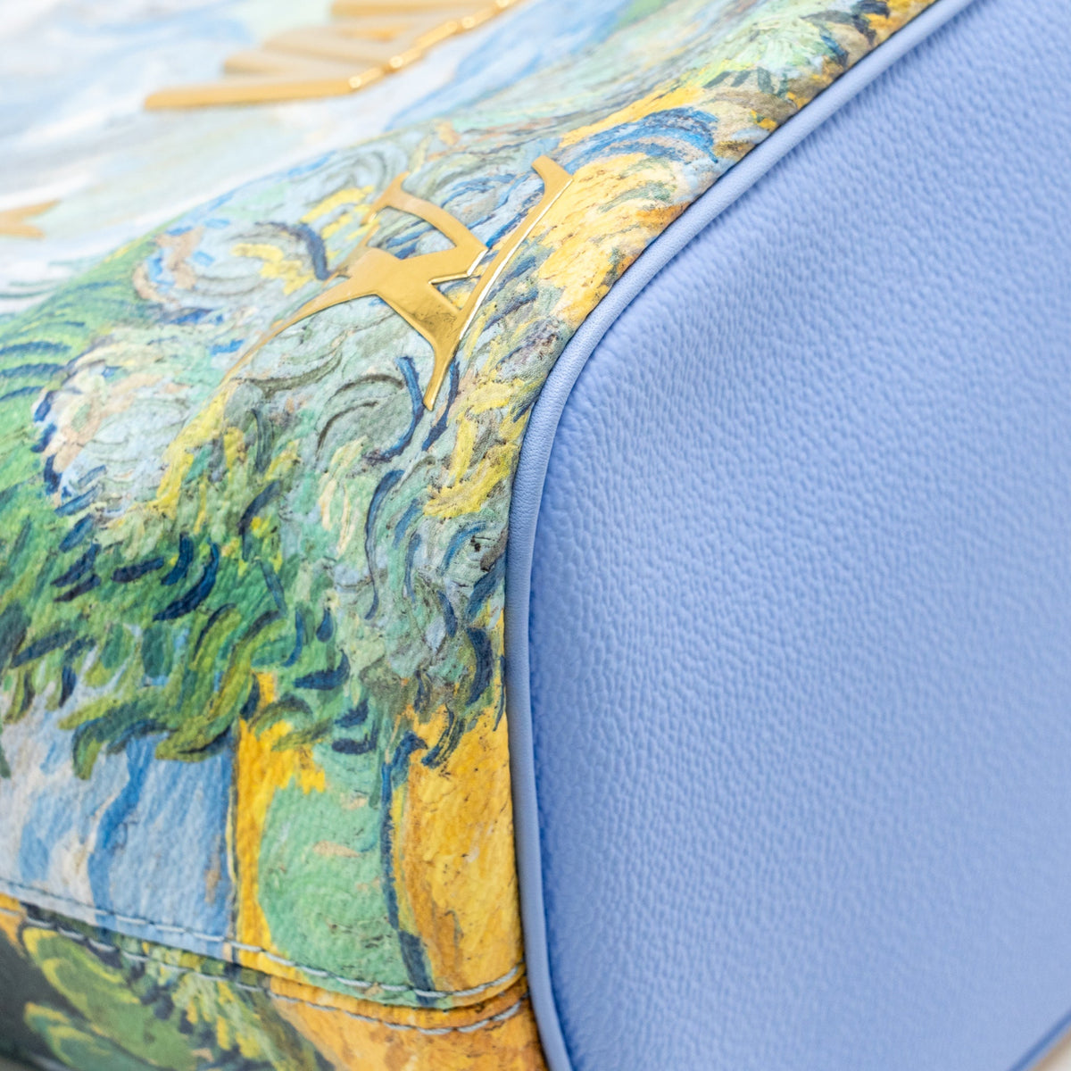 Louis Vuitton Jeff Koons Van Gogh Neverfull MM Bag Monogram Canvas/Calfskin Blue Multicolour Hardware