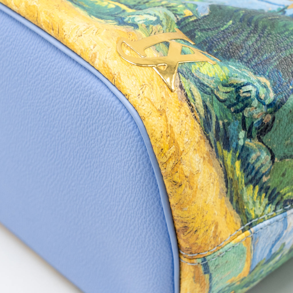 Louis Vuitton Jeff Koons Van Gogh Neverfull MM Bag Monogram Canvas/Calfskin Blue Multicolour Hardware