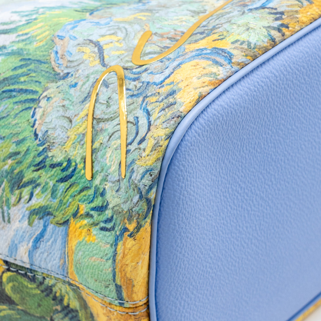 Louis Vuitton Jeff Koons Van Gogh Neverfull MM Bag Monogram Canvas/Calfskin Blue Multicolour Hardware