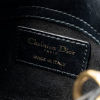 DIOR MICRO LADY DIOR LAMBSKIN BLACK LGHW