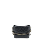 CHANEL SMALL GABRIELLE HOBO BAG AGED CALFSKIN BLACK MULTICOLOUR HARDWARE