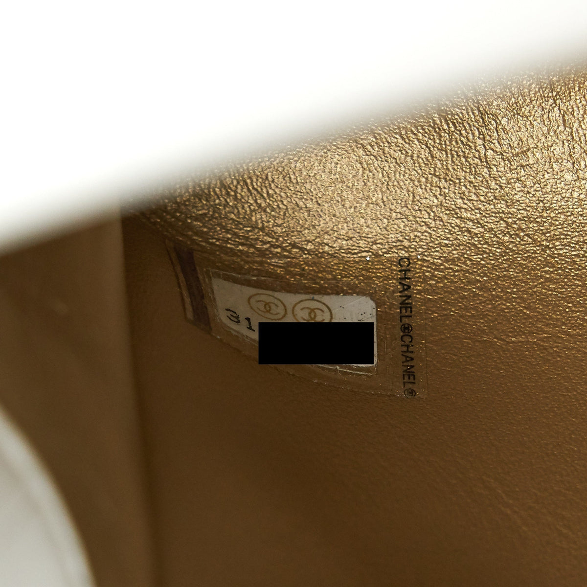 CHANEL MINI RECTANGULAR PEARL CRUSH WHITE GHW