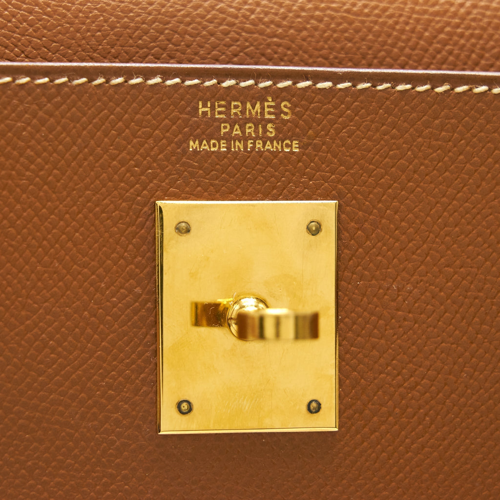 HERMES KELLY 32 GOLD WITH GHW EPSOM
