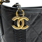 CHANEL SMALL GABRILLE HOBO BAG BLACK