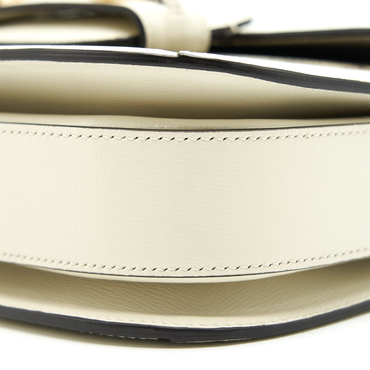 GUCCI HORSEBIT 1955 SMALL SHOULDER BAG WHITE LEATHER