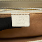 GUCCI HORSEBIT 1955 SMALL SHOULDER BAG WHITE LEATHER