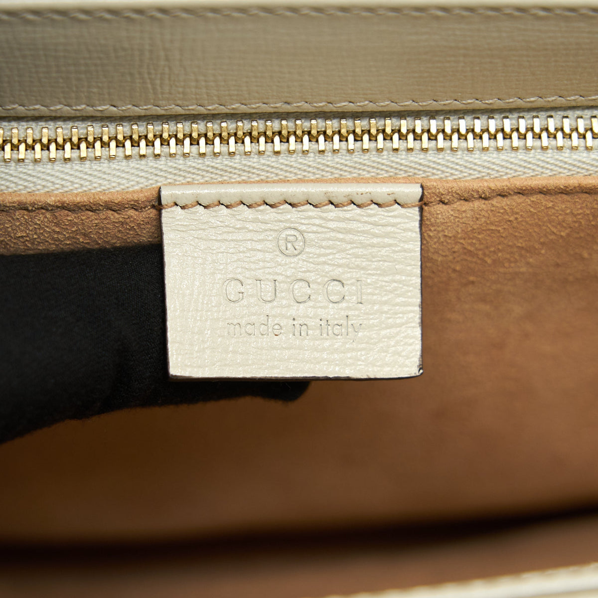 GUCCI HORSEBIT 1955 SMALL SHOULDER BAG WHITE LEATHER