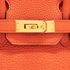 HERMES BIRKIN TOGO 25 ORANG POPPY