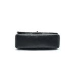 CHANEL SINGLE FLAP JUMBO BAG LAMBSKIN BLACK SHW