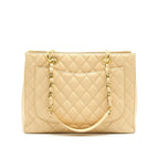 CHANEL CAVIAR GRAND SHOPPING TOTE GST BEIGE