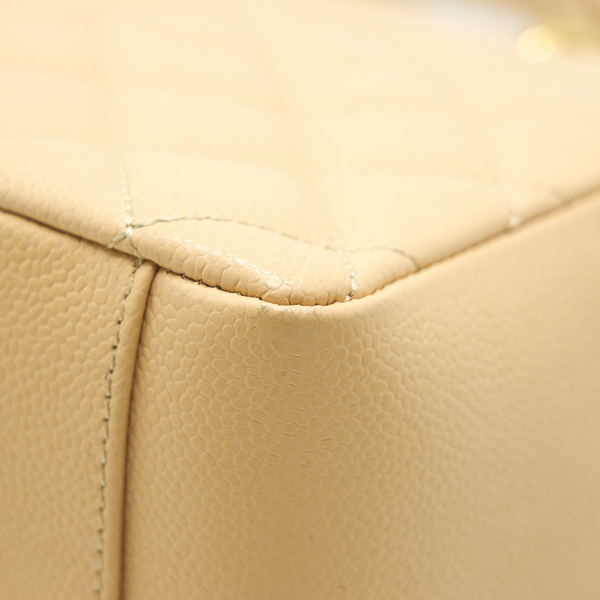 CHANEL CAVIAR GRAND SHOPPING TOTE GST BEIGE