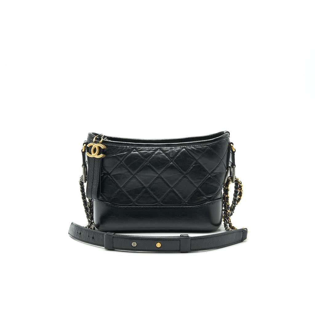 CHANEL SMALL GABRIELLE HOBO BAG BLACK