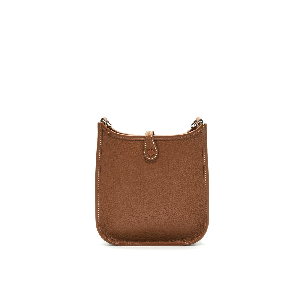 HERMES MINI EVELYNE GOLD WITH GOLD HARDWARE