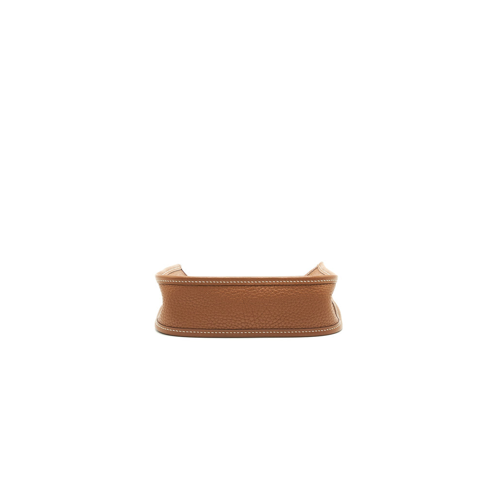 HERMES MINI EVELYNE GOLD WITH GOLD HARDWARE