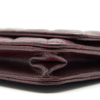 CHANEL BURGUNDY WALLET ON CHAIN CAVIAR GHW