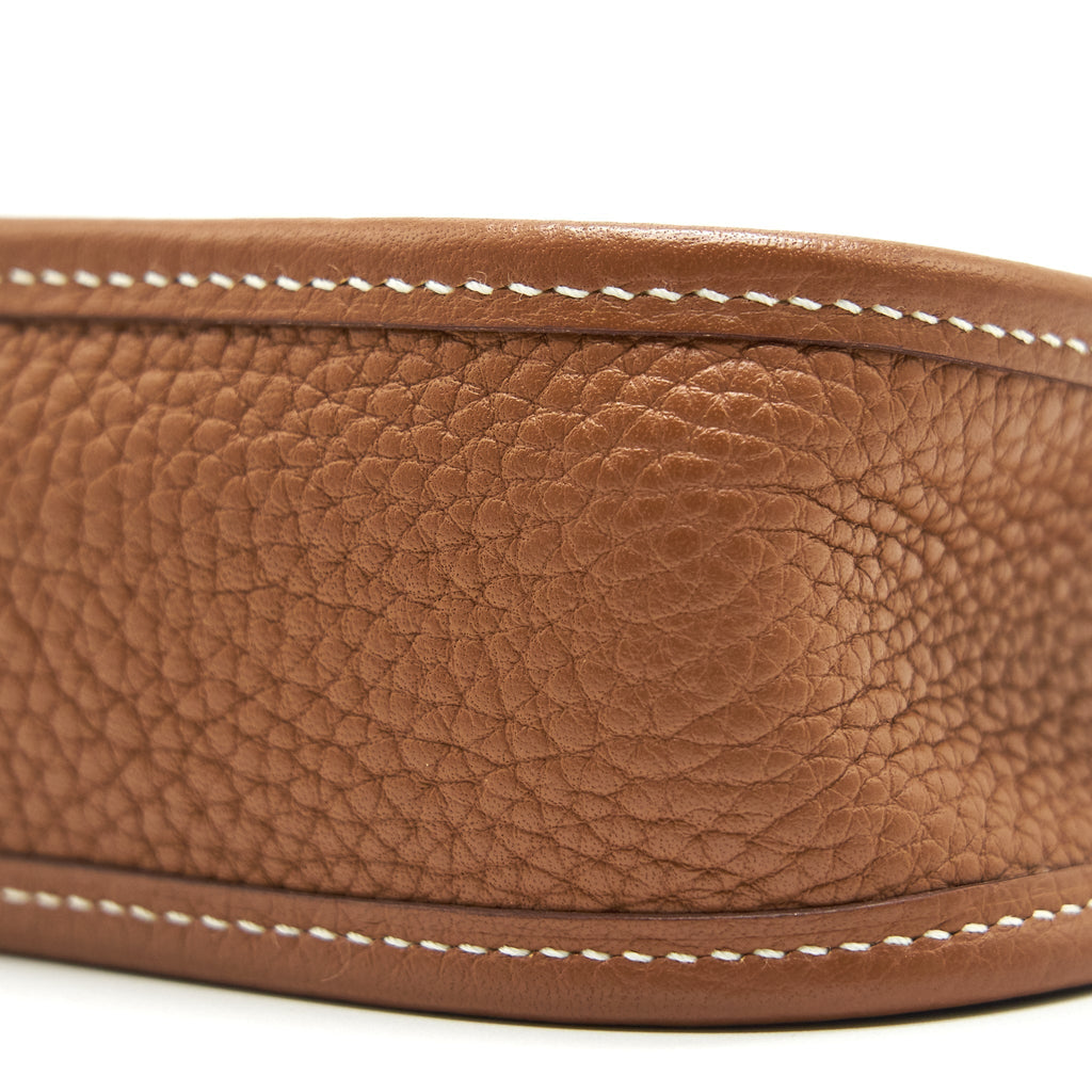 HERMES MINI EVELYNE GOLD WITH GOLD HARDWARE