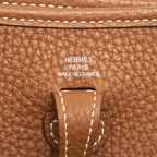 HERMES MINI EVELYNE GOLD WITH GOLD HARDWARE