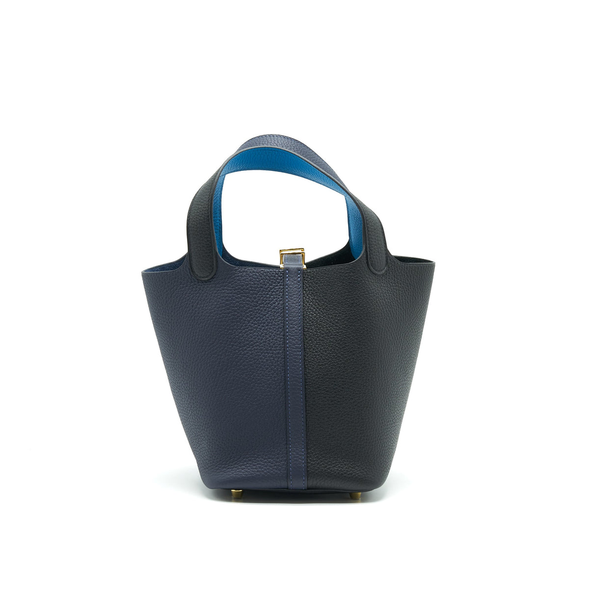 HERMES PICOTIN 18 BLEU NUIT/NOIR/BLUE FRIDA