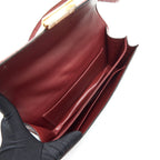 HERMES CONSTANCE ELAN ALLIGATOR BURGUNDY LIZARD GOLD HARDWARE