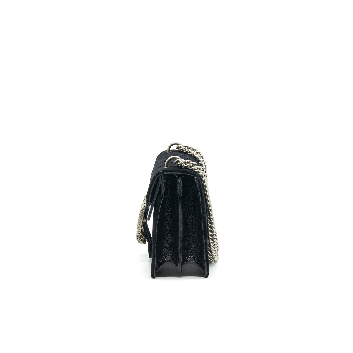 GUCCI DIONYSUS GG MEDIUM VELVET BLACK SHOULDER BAG