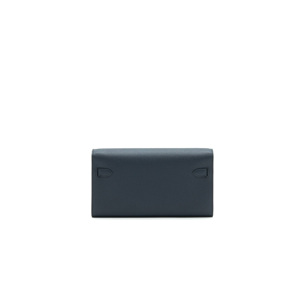 HERMES CLASSIC KELLY TO GO BLUE NUIT/ BLACK SHW