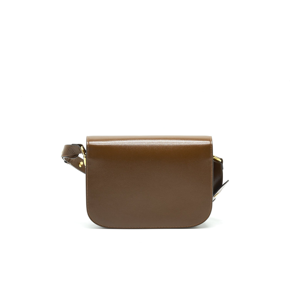 GUCCI 1955 HORSEBIT LEATHER SHOULDER BAG BROWN