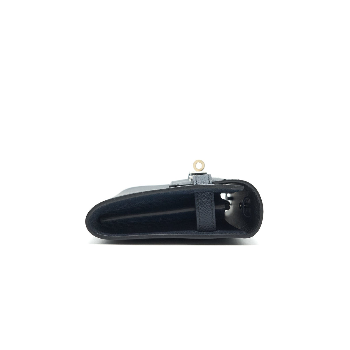 HERMES CLASSIC KELLY TO GO BLUE NUIT/ BLACK SHW