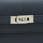 HERMES CLASSIC KELLY TO GO BLUE NUIT/ BLACK SHW