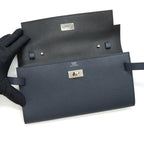 HERMES CLASSIC KELLY TO GO BLUE NUIT/ BLACK SHW